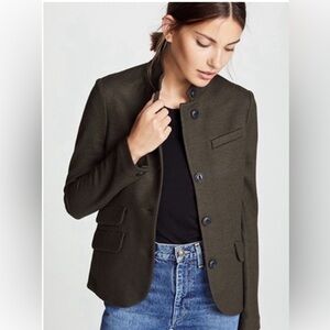 Rag & Bone Slade Wool Blazer in Army Green Size 4